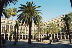 La Plaza Real en Barcelona 1