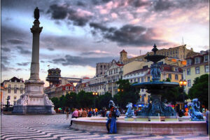 Plaza Rossio en Lisboa 7