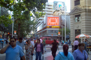 Paseo Ahumada en Santiago de Chile 1