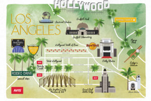 Mapa Ilustrado de Los Angeles